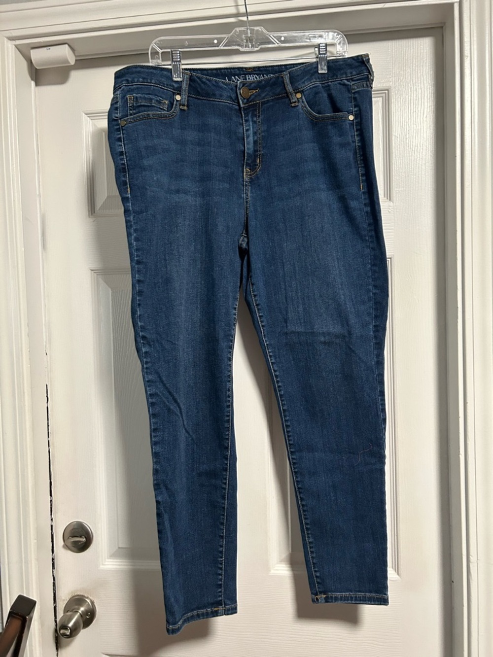 Lane Bryant Dark Blue Supet Stretch Skinny Jeans